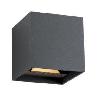 MAURI antracit vägglampa med LED och alu-design